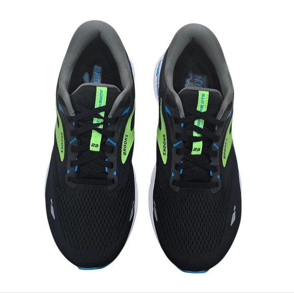 Brooks MEN\'S ADRENALINE GTS 23 Black/Hawaiian Ocean / Green main image 8